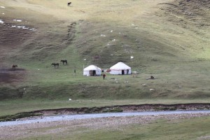 Yurts at the Assy Plateau, Kazakhstan