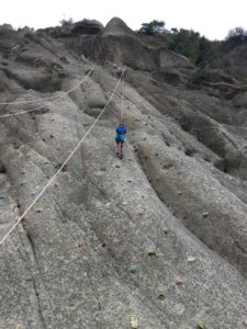 Rock climbing in Leznaya Skazka Resort nearby Almaty, Kazakhstan