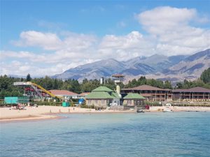 Lakeside resort in Kyrgystan