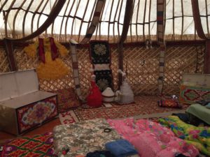 Yurt in Charyn Canyon, Kazakhstan