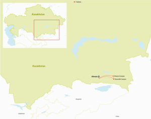 Tour Route in Kazakhstan